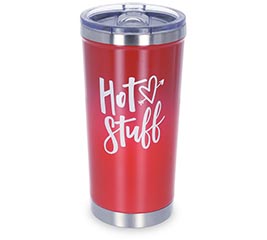 STAINLESS TUMBLER HOT STUFF MESSAGE